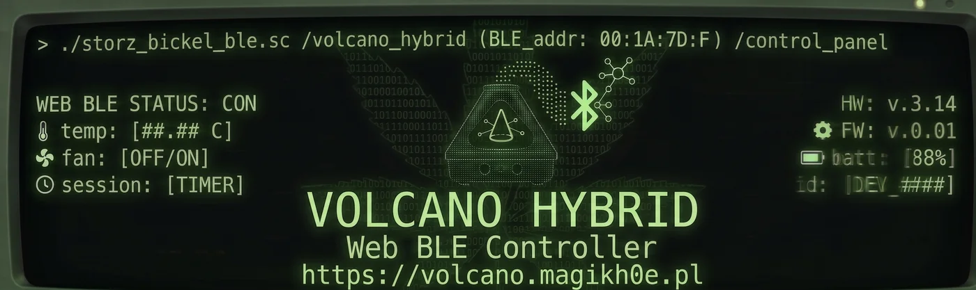 Volcano Hybrid &mdash; Web BLE Controller